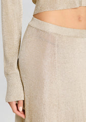 Alice Metallic Knit Maxi Skirt