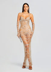 Citrine Embellished Dress