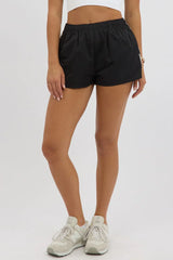 Black Track Shorts Side Stripe
