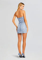Kamna Embellished Denim Dress