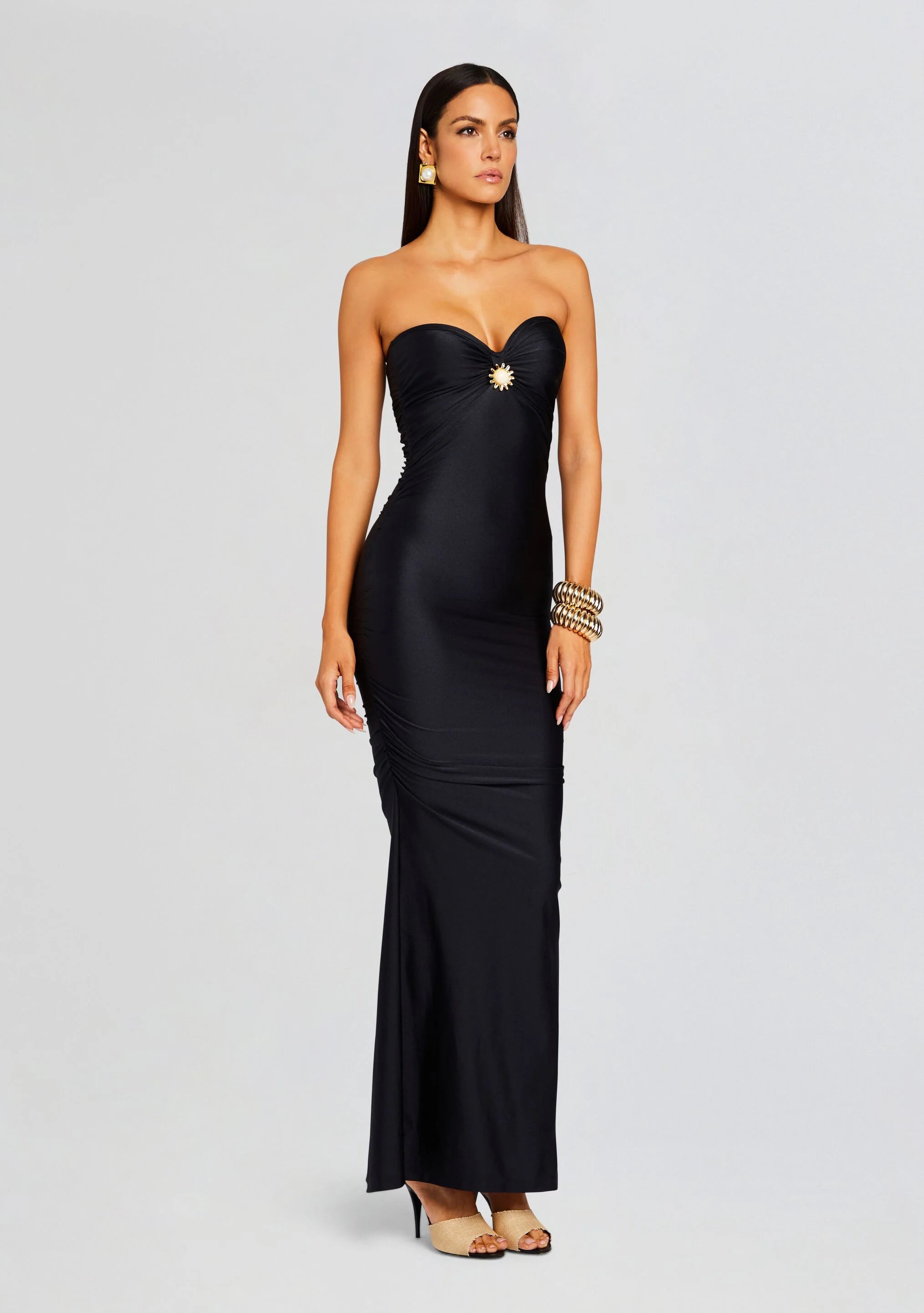 Maura Lycra Midi Dress