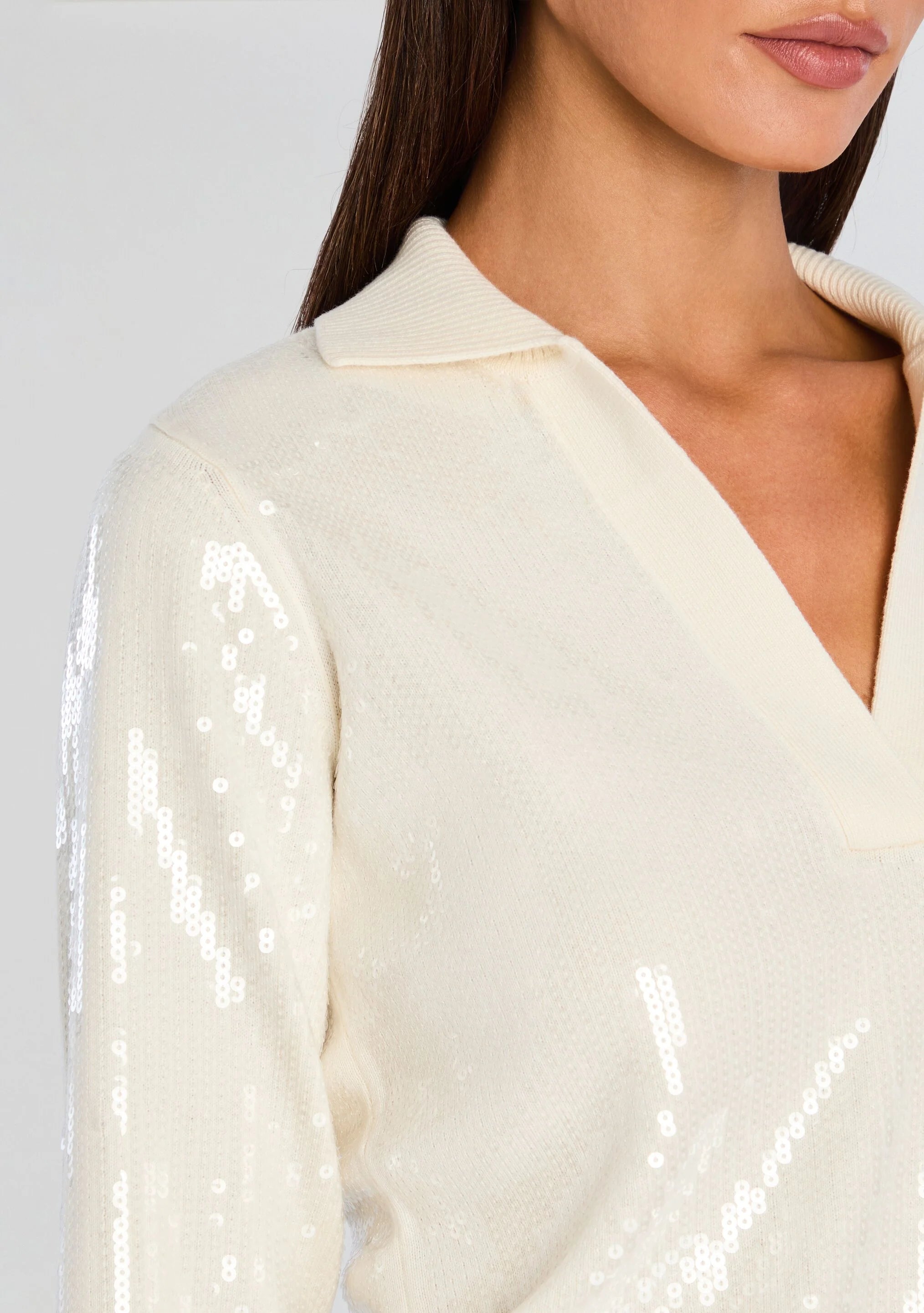 Shaelynn Sequin Knit Shirt
