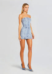 Kamna Embellished Denim Dress