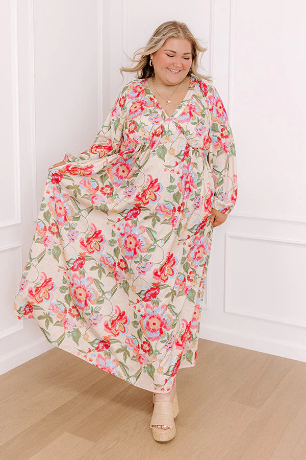 Hibiscus Daydream Maxi Dress Curves