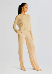 Hana Metallic Knit Top