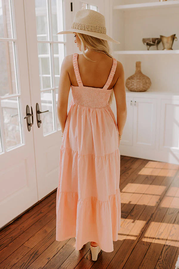 Sunny Horizon Maxi Dress in Blooming Dahlia