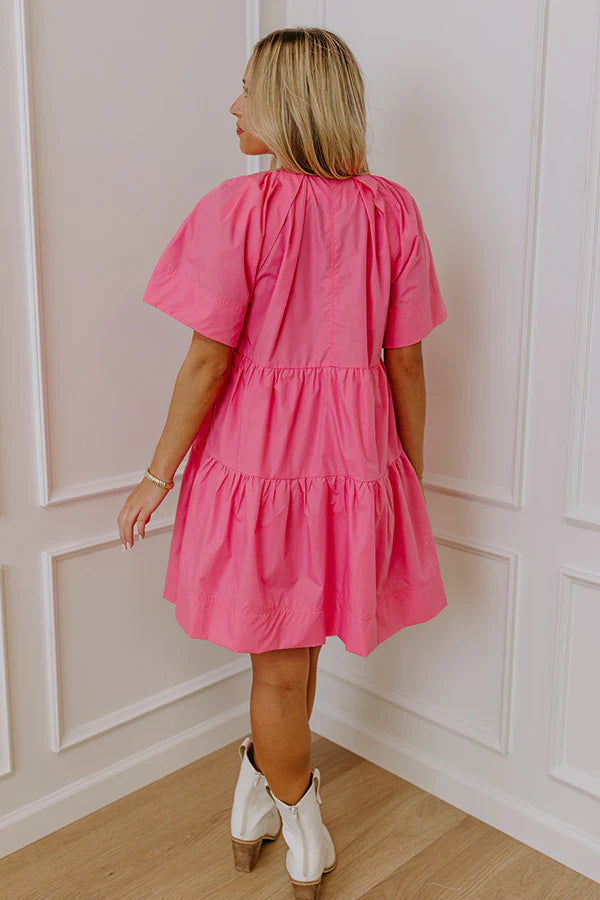 Take A Chance Mini Dress in Pink