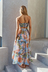 Parisian Escape Maxi Skirt Floral