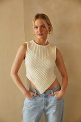 Robin Sleeveless Knit Sweater Tank Top