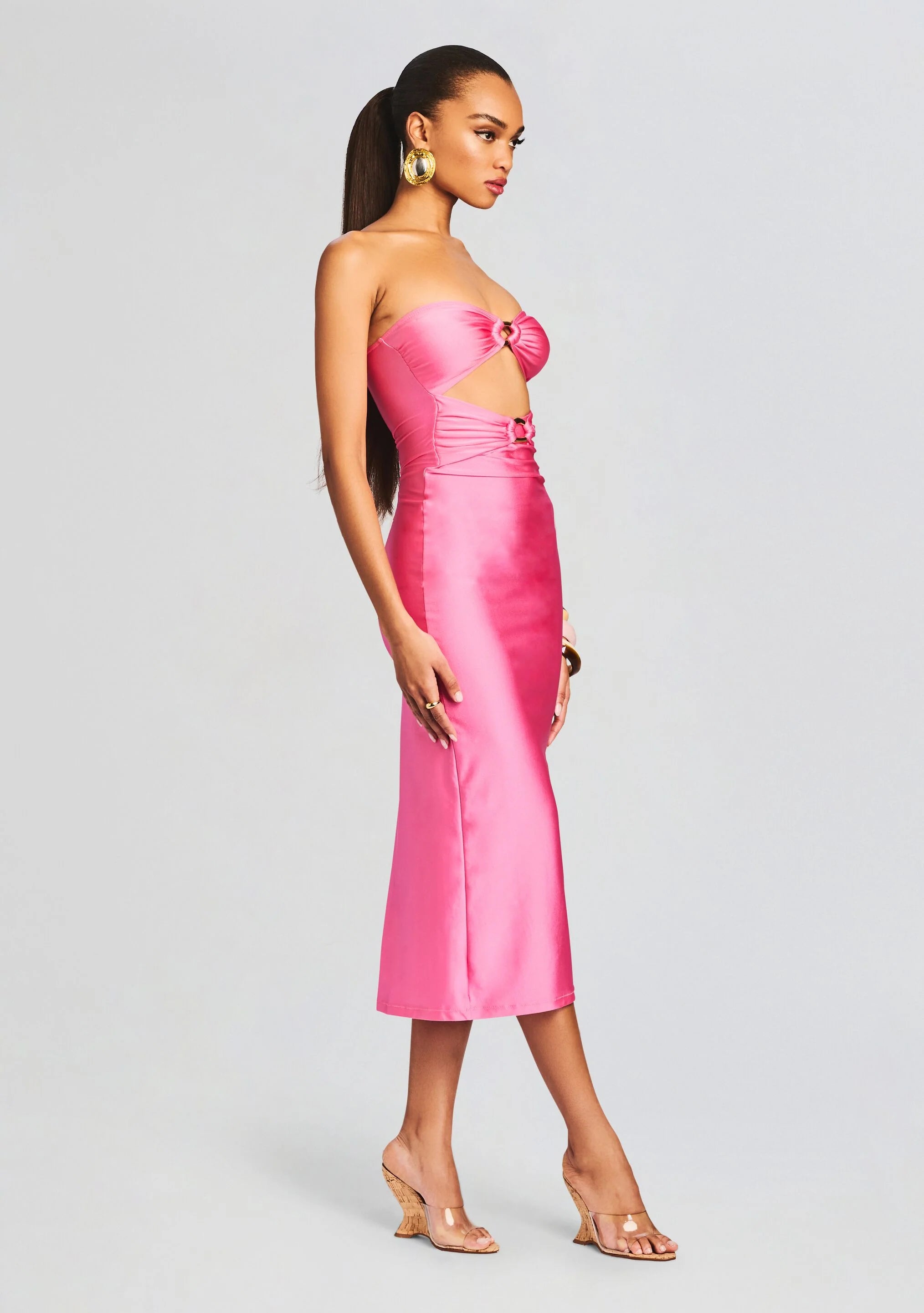 Ida Lycra Midi Dress