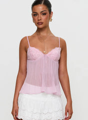 Zami Pleat Top Lilac