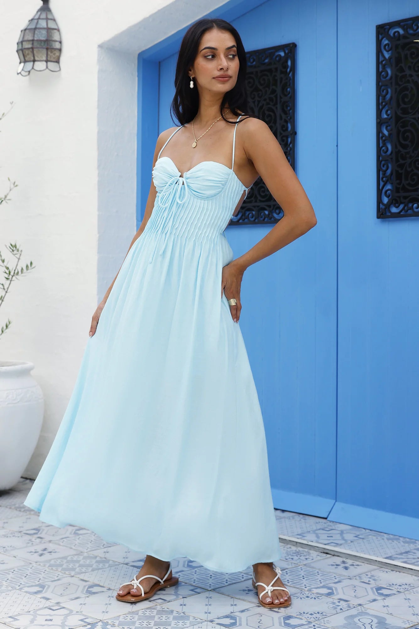 Summer Dreaming Maxi Dress Blue