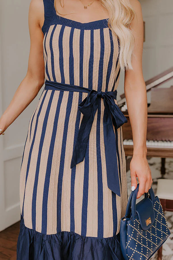 Havana Happy Hour Stripe Midi Dress