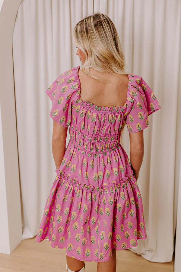 Countryside Charm Floral Mini Dress