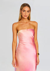 Cerith Silk Strapless Midi Dress