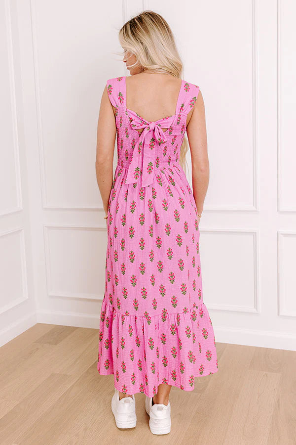 Vacay Mindset Floral Midi Dress