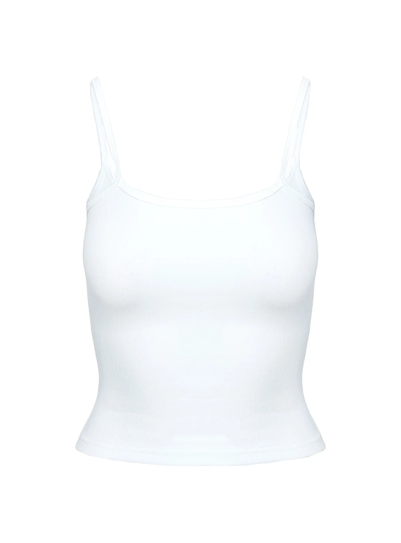 Baseline Rib Top White