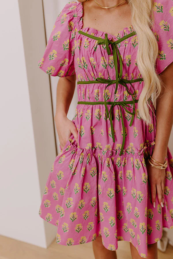 Countryside Charm Floral Mini Dress
