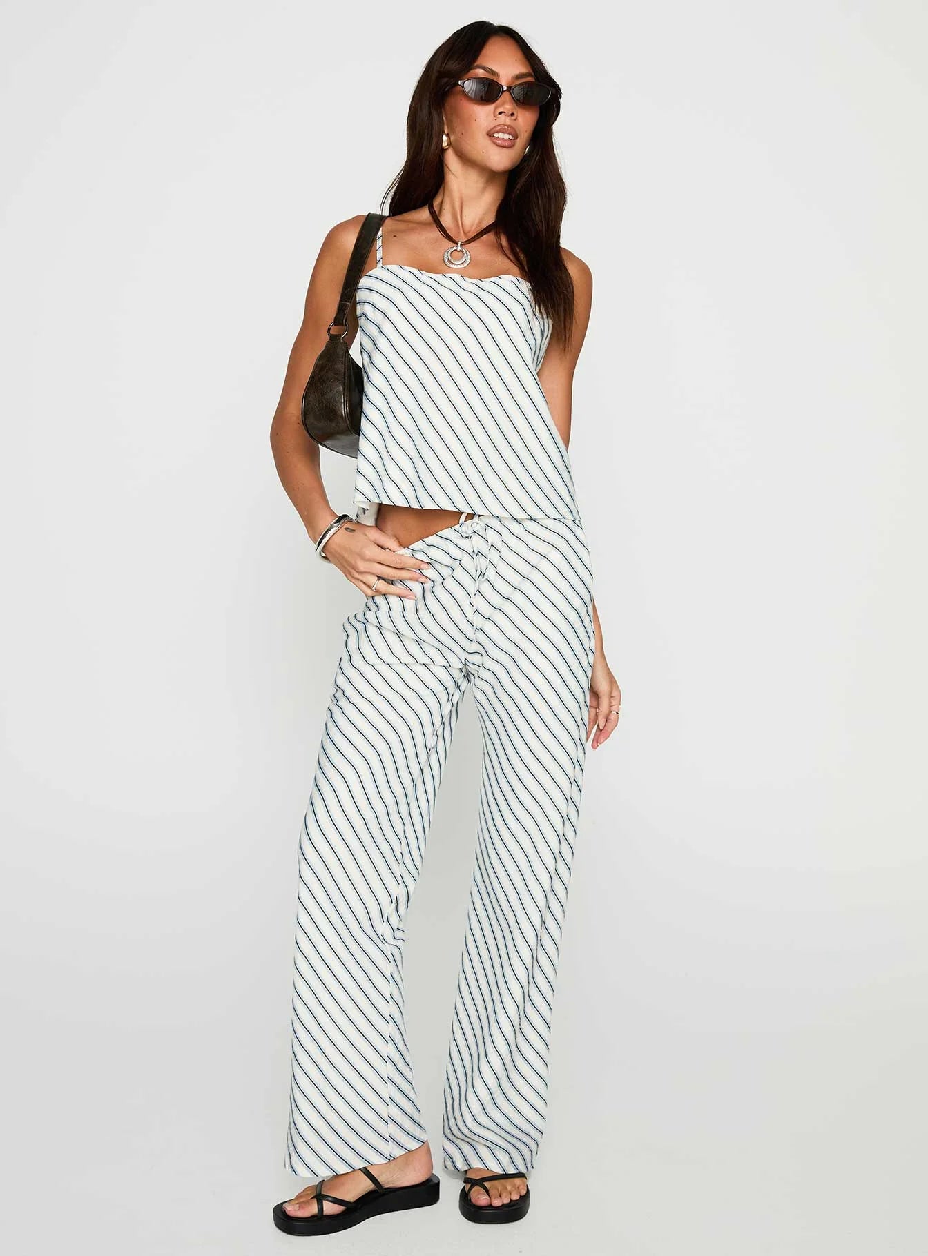 Born To Brag Set Blue Stripe