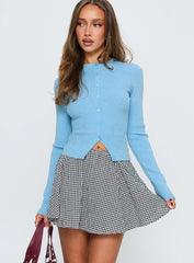 Sohogirl Flowy Mini Skirt Black / White Gingham