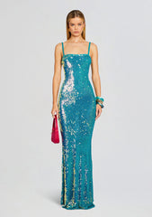 Lisette Sequin Crochet Dress
