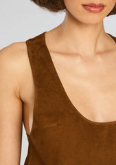 Elizabeth Suede Tank Top
