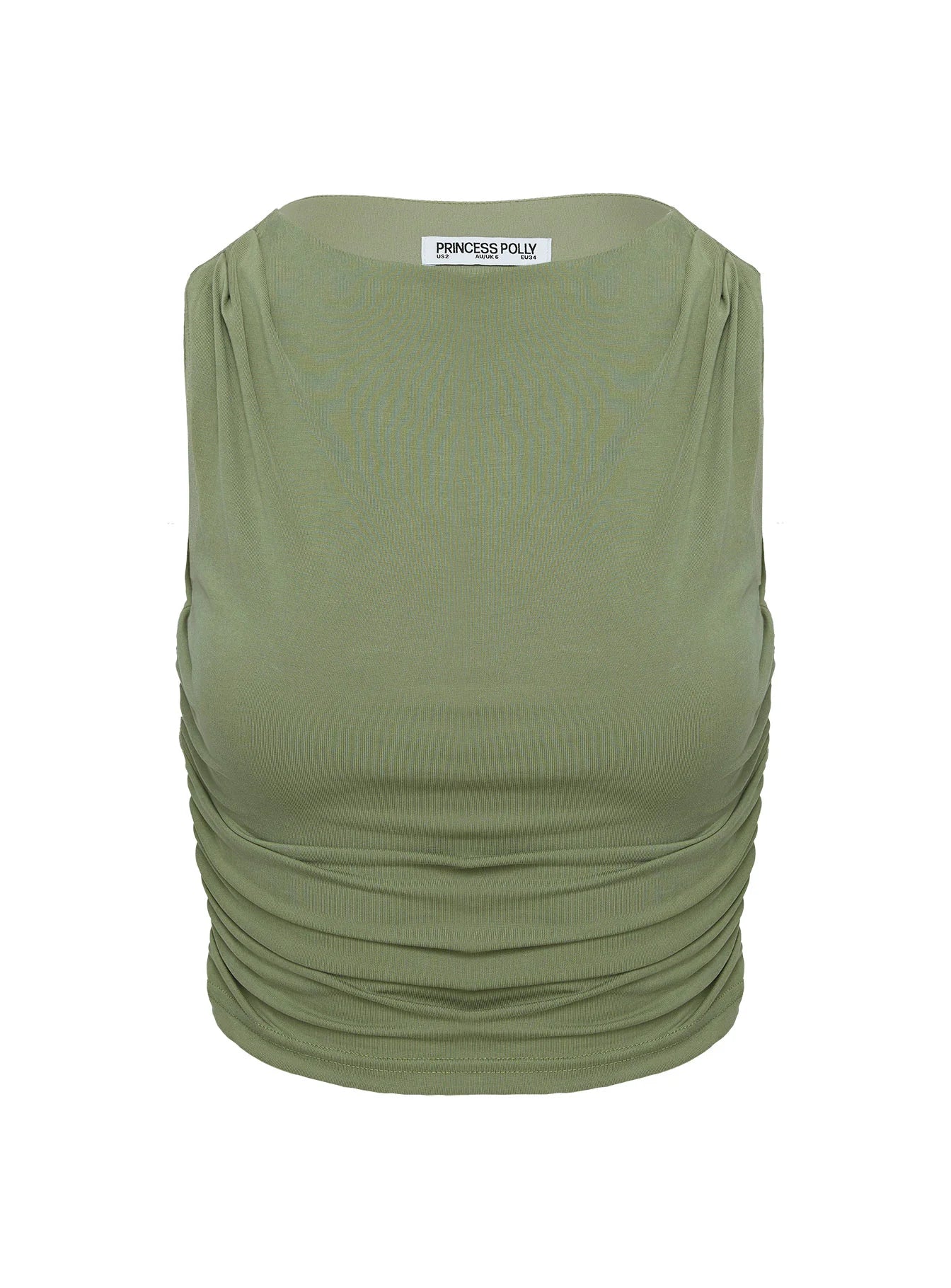 Hold Em High Neck Top Green