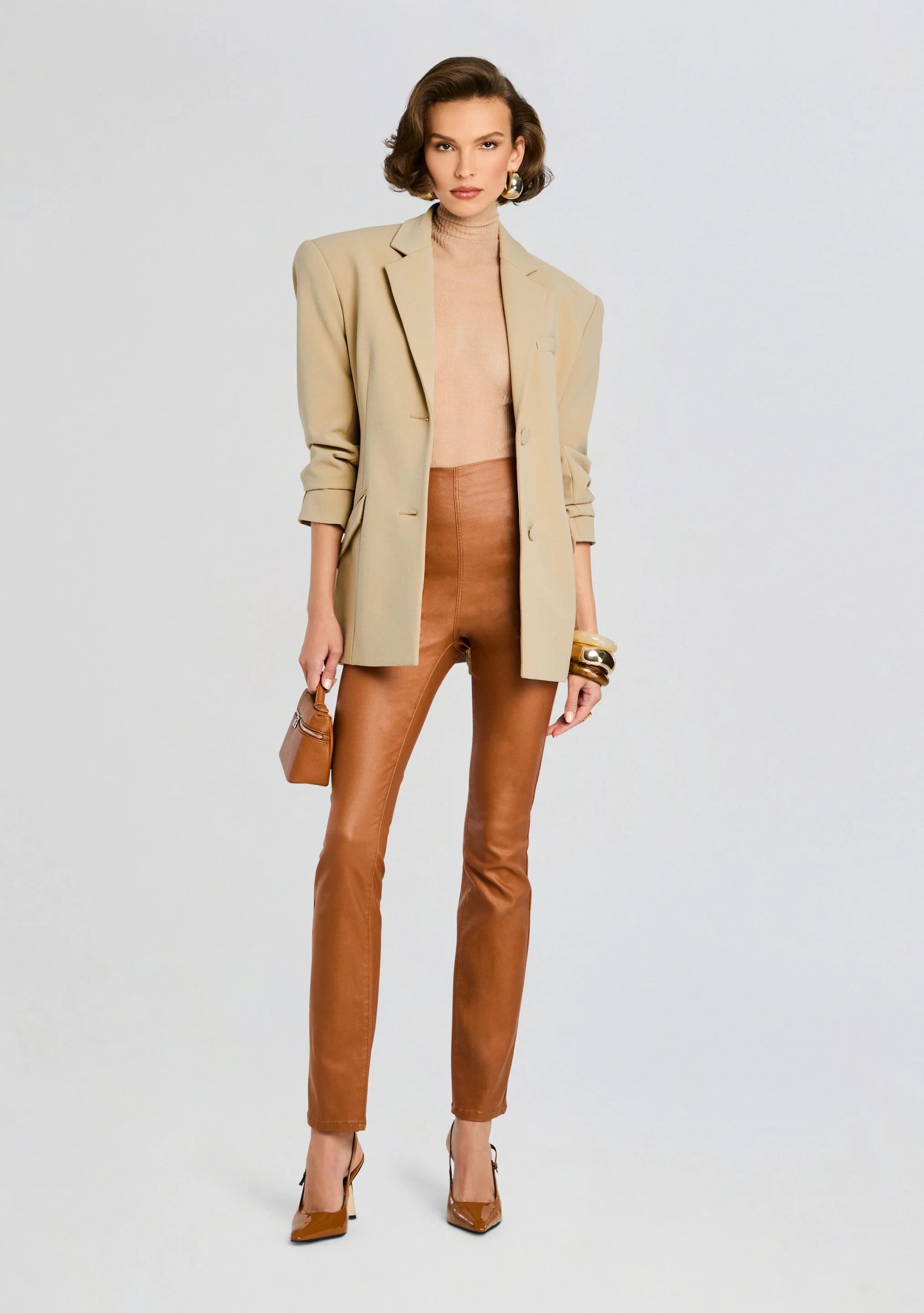 Xena Coated Denim Pant