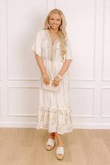 Travel To Tulum Embroidered Midi Dress