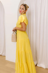 Simply Sweet Maxi Dress in Yellow