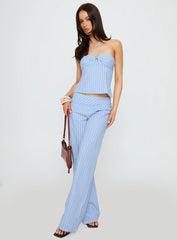 Sofea Mid Rise Pant Blue Stripe