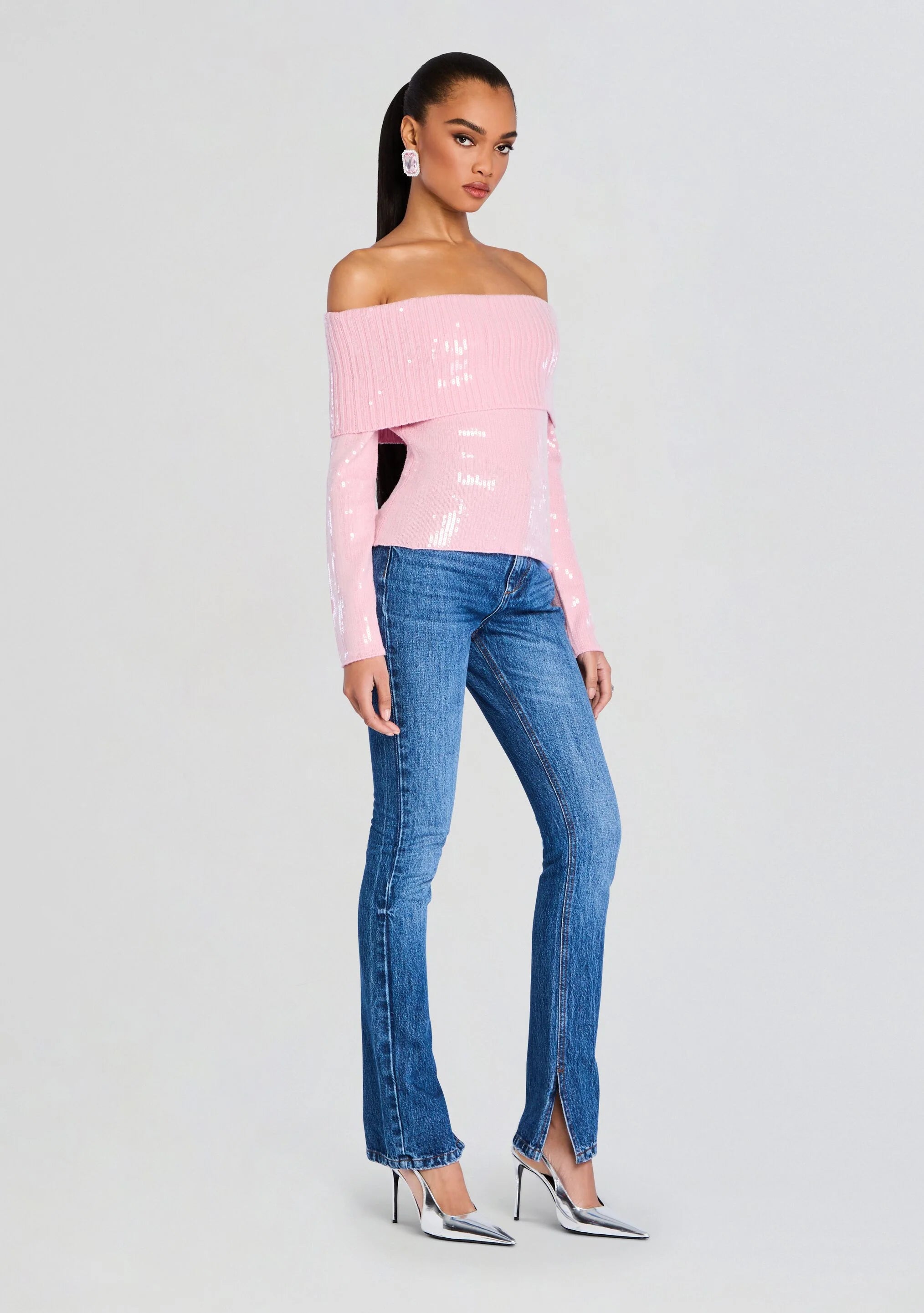 Jourdana Sequin Knit Top