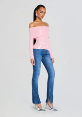 Jourdana Sequin Knit Top